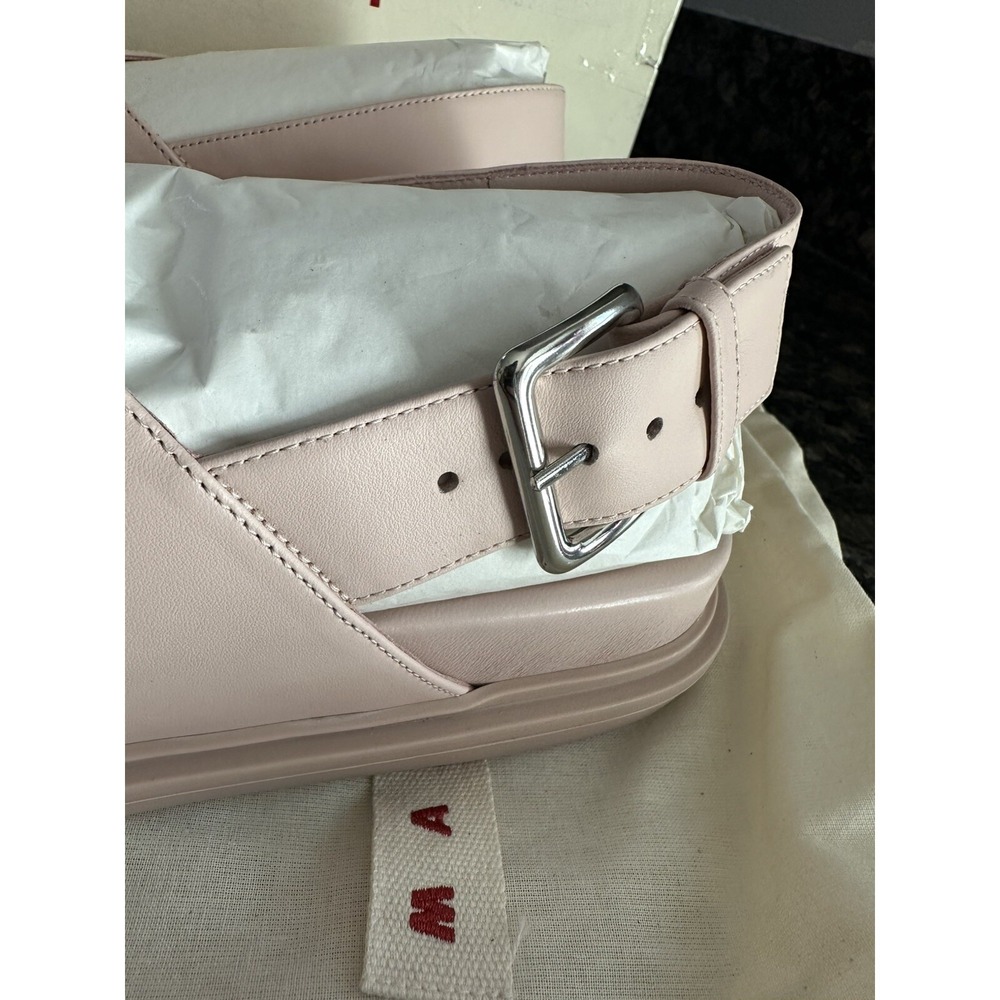 MARNI Criss Cross Sandals shoes FBMS005201 leather Pink Women size 36 Us 6 - Picture 6 of 16